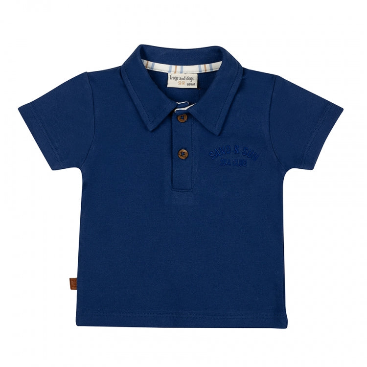 Frogs and Dogs polo twilight blue